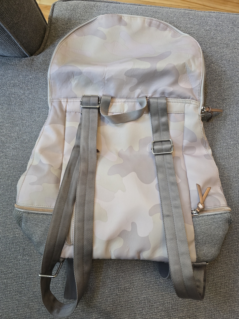 Light Gray Camo Men's Backpack - Casual Everyday Bag